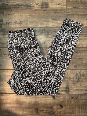 lululemon athletica Black and White Animal Print Leggings